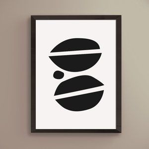 Modern Minimalist Abstract Geometric Wall Art Print Home Decor [No Frame]